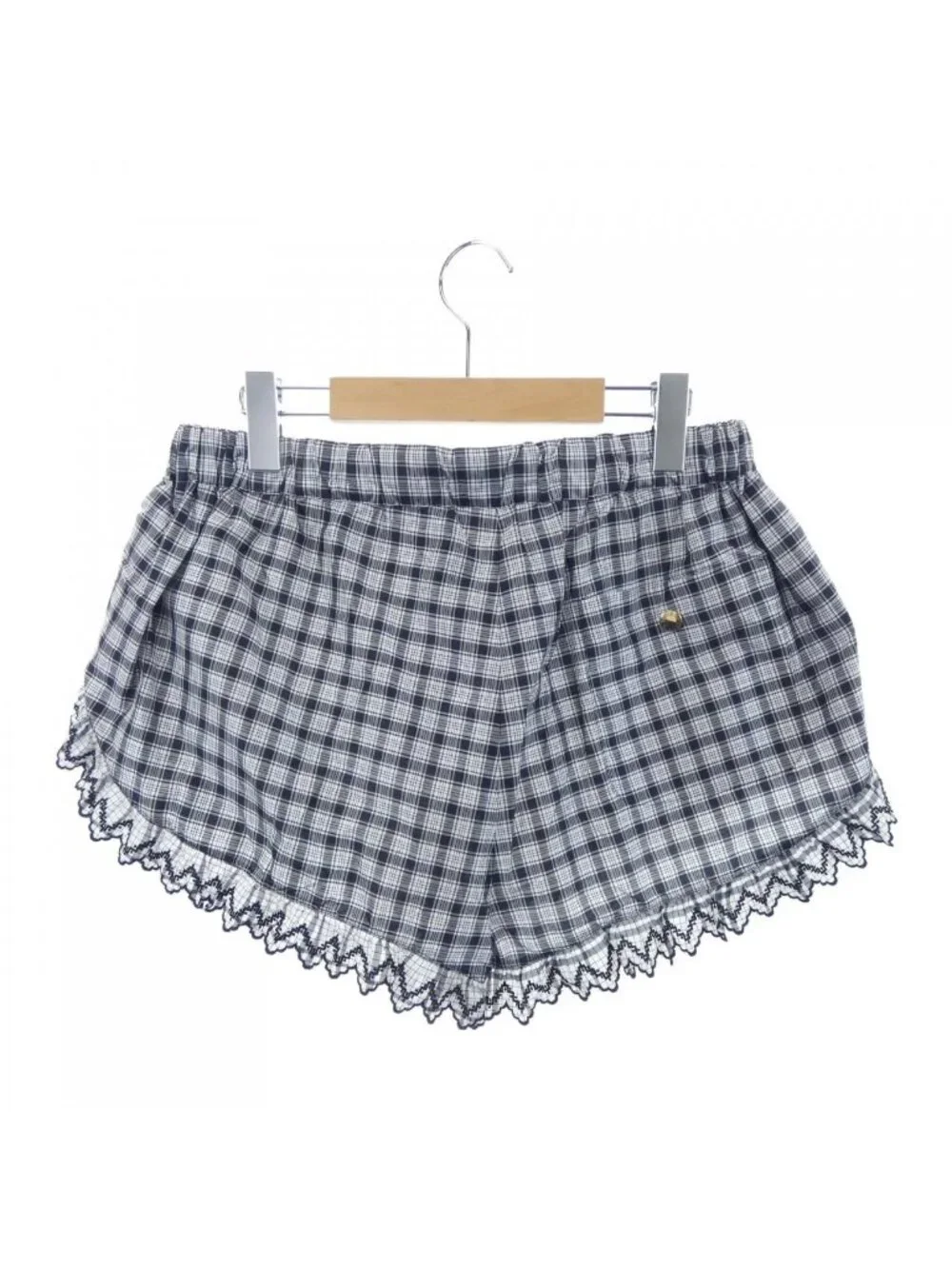 Louis Vuitton Check Ruffle Detail Mini Mq5 Shorts